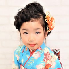 七五三☆あみあみまとめヘア