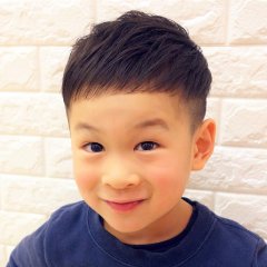 クロップ風ツーブロック