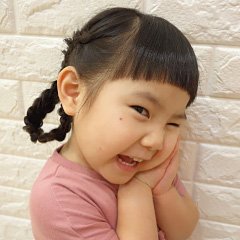編み込みアレンジ