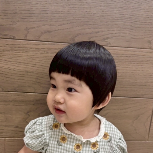 子供の髪型 丸みショート