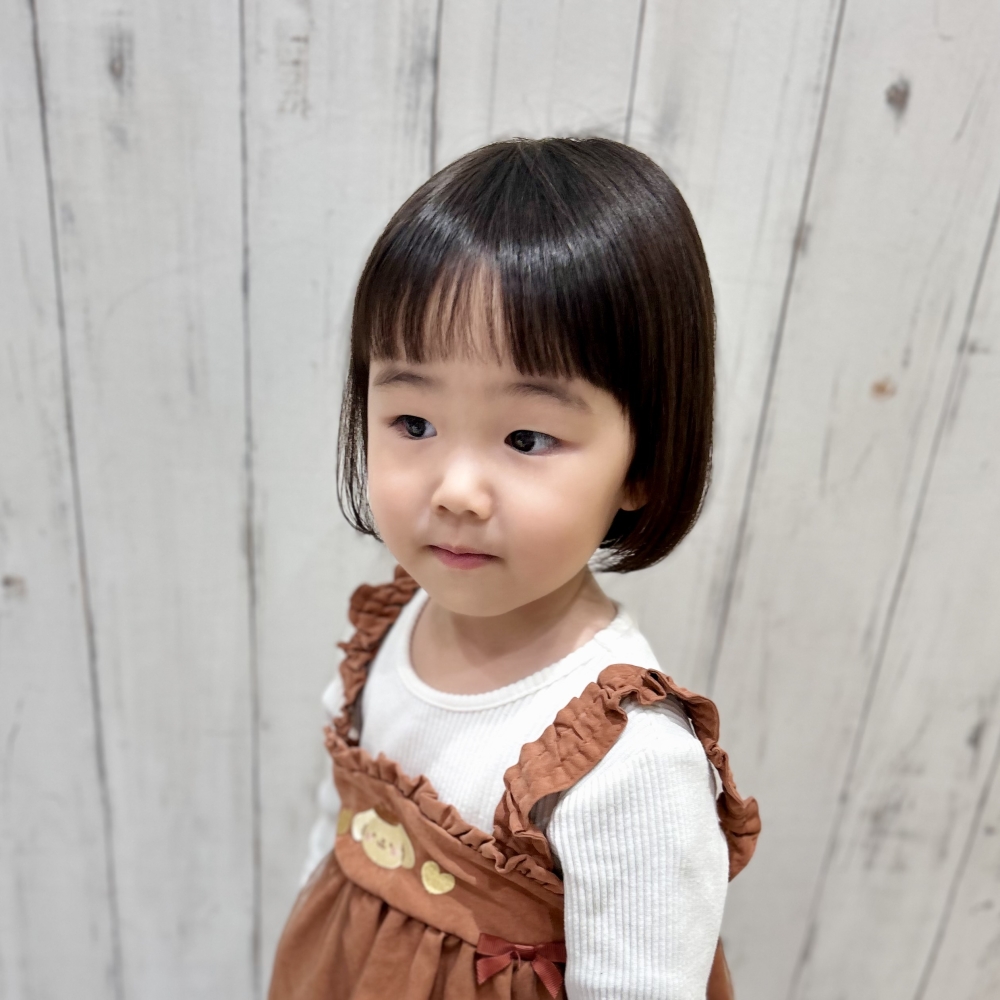 こどもの髪型　ふんわりボブ