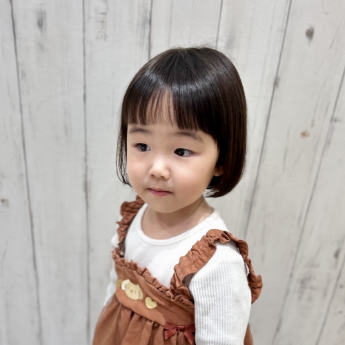 こどもの髪型　ふんわりボブ