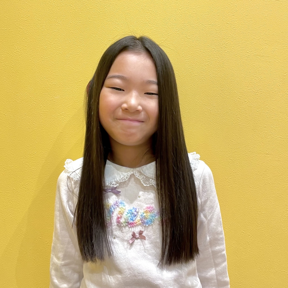 こどもの髪型　つやロング