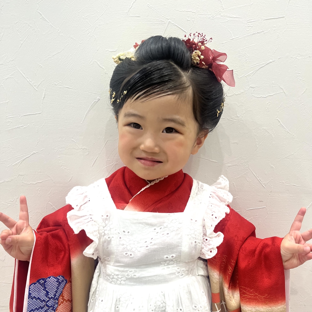 こどもの髪型日本髪アレンジ