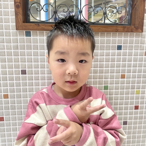 こどもの髪型　ソフトモヒカン