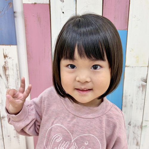 こどもの髪型　ナチュラルボブ