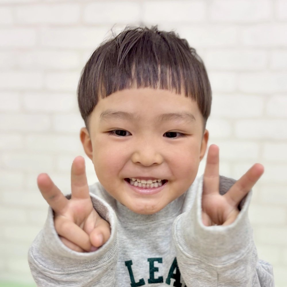 こどもの髪型　マッシュ🍄