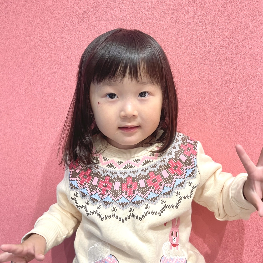 こどもの髪型　ミディアムヘア