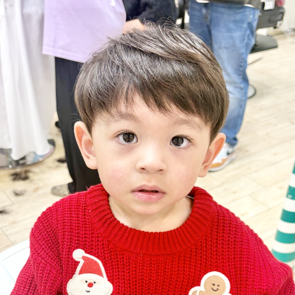 こどもの髪型　丸みショート