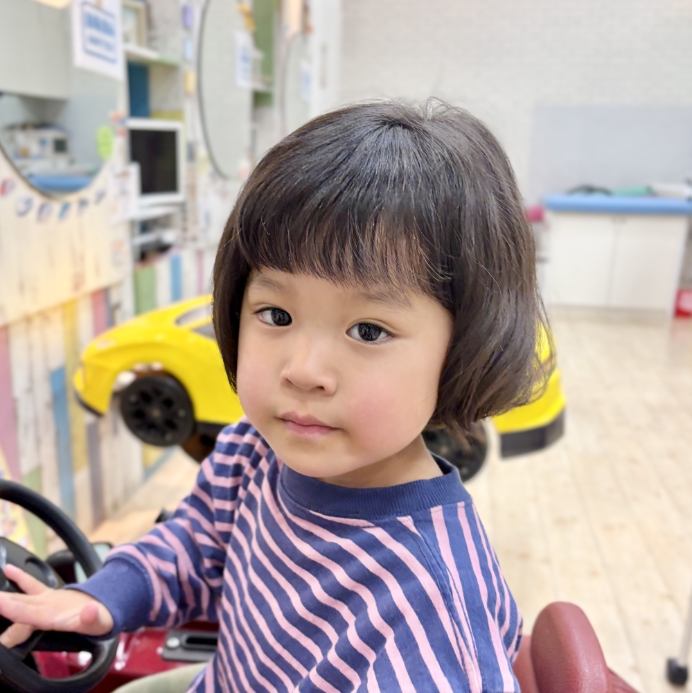 こどもの髪型　カールボブ