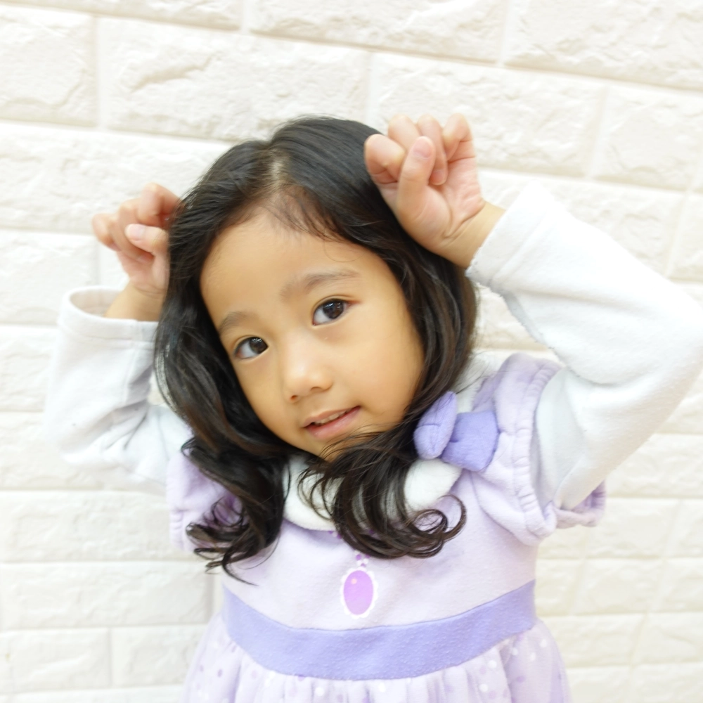 こどもの髪型　くるりんロング♪