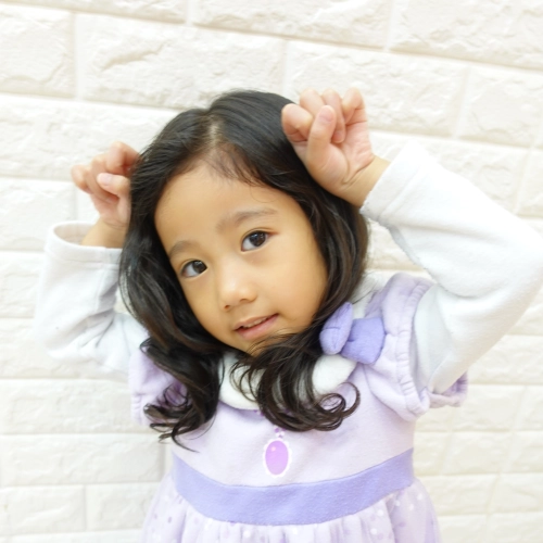 こどもの髪型　くるりんロング♪