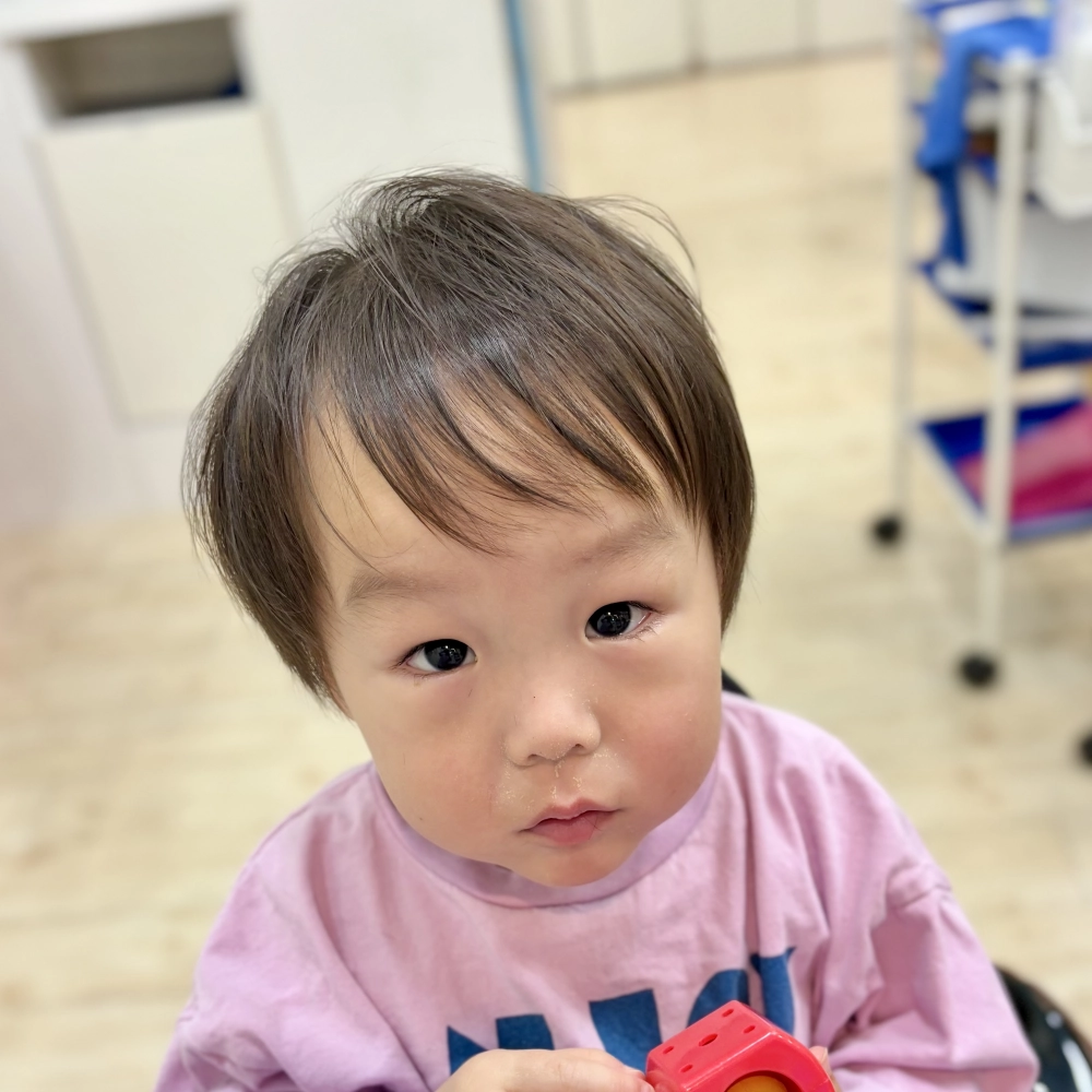こどもの髪型　短すぎずショート
