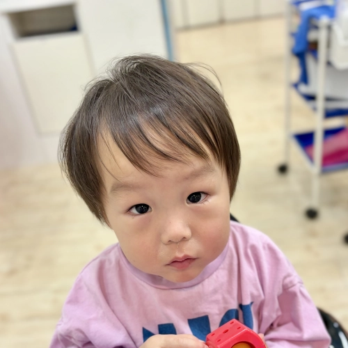 こどもの髪型　短すぎずショート