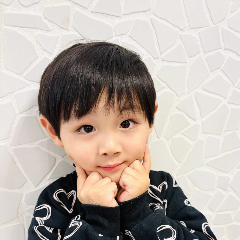 こどもの髪型 丸めショート