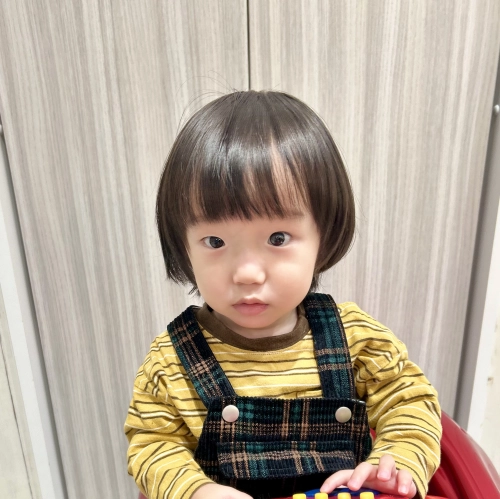 こどもの髪型　マッシュウルフ