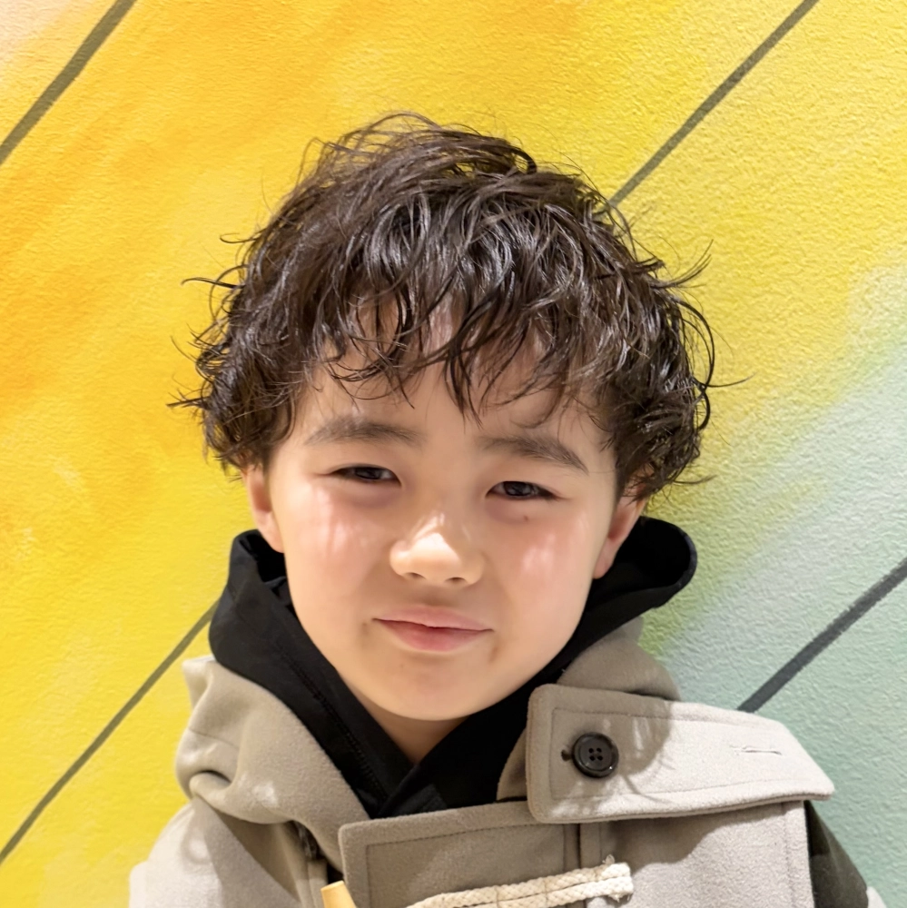 こどもの髪型　スパイラルマッシュ