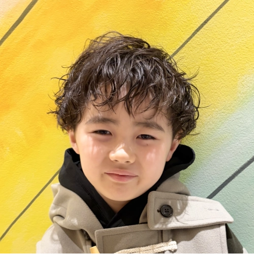 こどもの髪型　スパイラルマッシュ