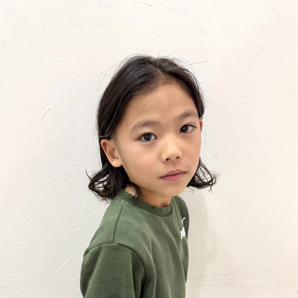 こどもの髪型　サーフパーマ