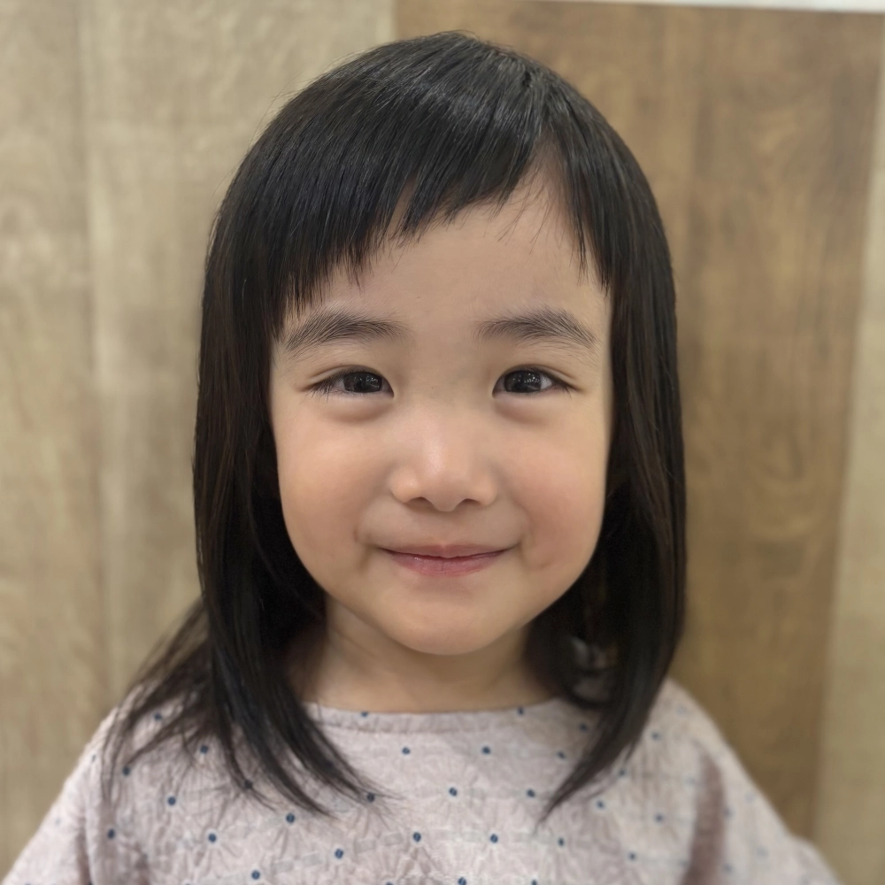 子どもの髪型　元気ガールエールバング