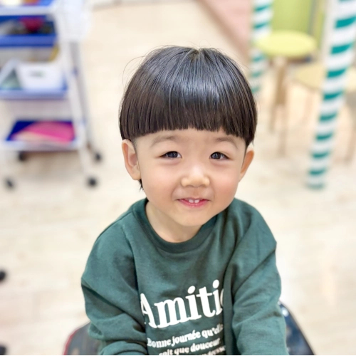 こどもの髪型　マッシュマレット！