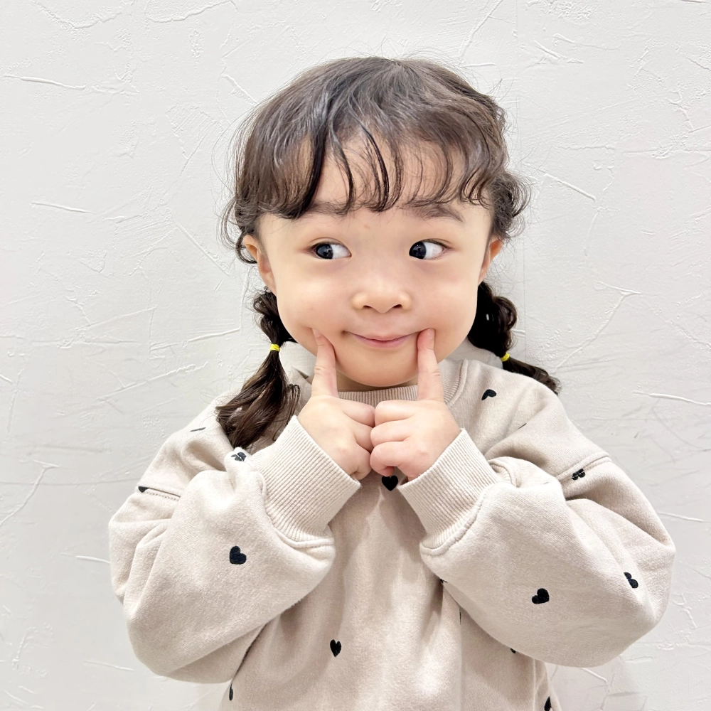 こどもの髪型 くるんちゅるん