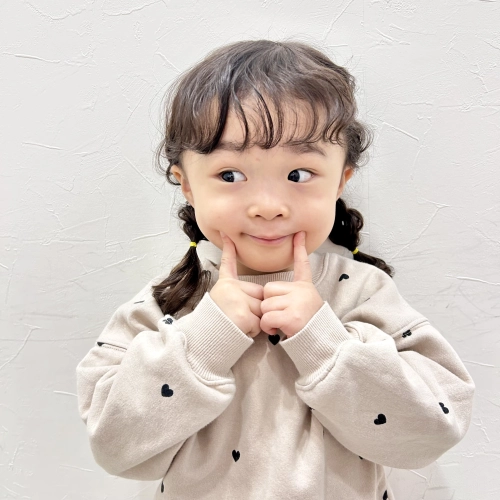 こどもの髪型 くるんちゅるん