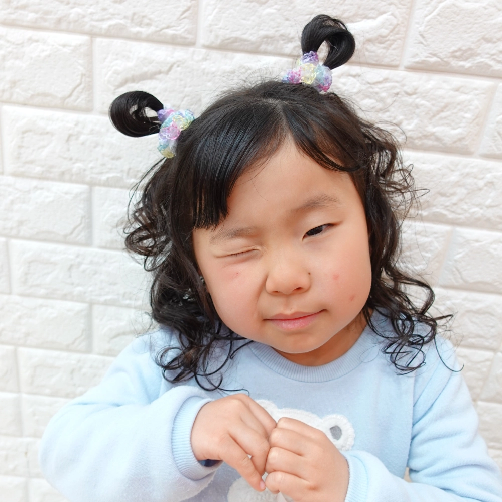 こどもの髪型　ふわふわロング