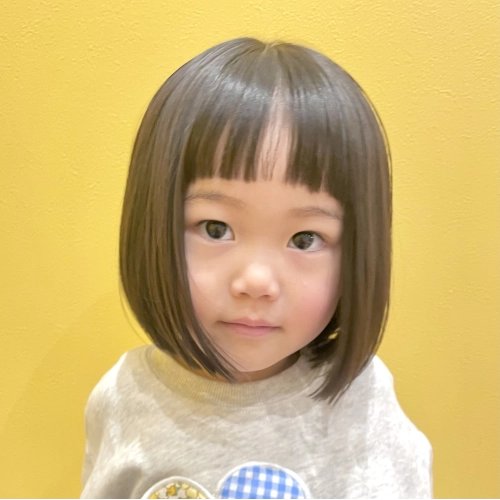 こどもの髪型　つやボブ