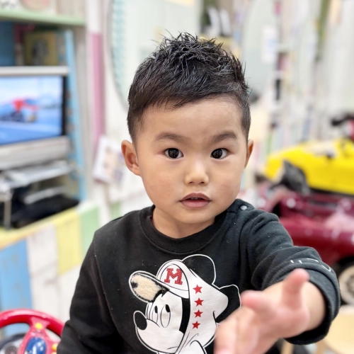 こどもの髪型　すっきり短髪！