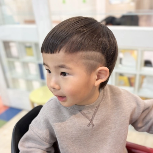 こどもの髪型　マレット