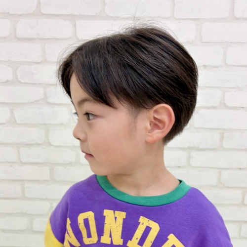 こどもの髪型　ザ・センターパート