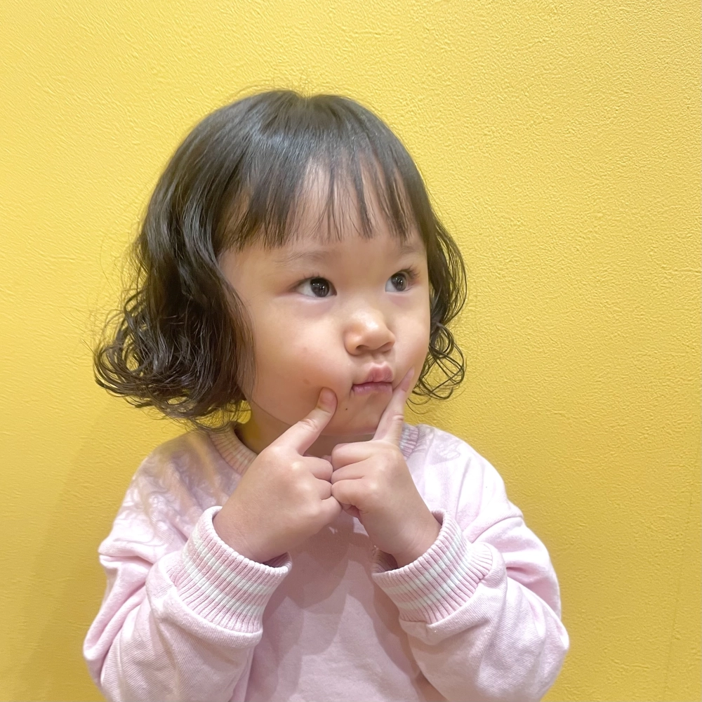 こどもの髪型　くるくるぼぶ