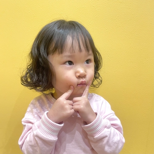 こどもの髪型　くるくるぼぶ