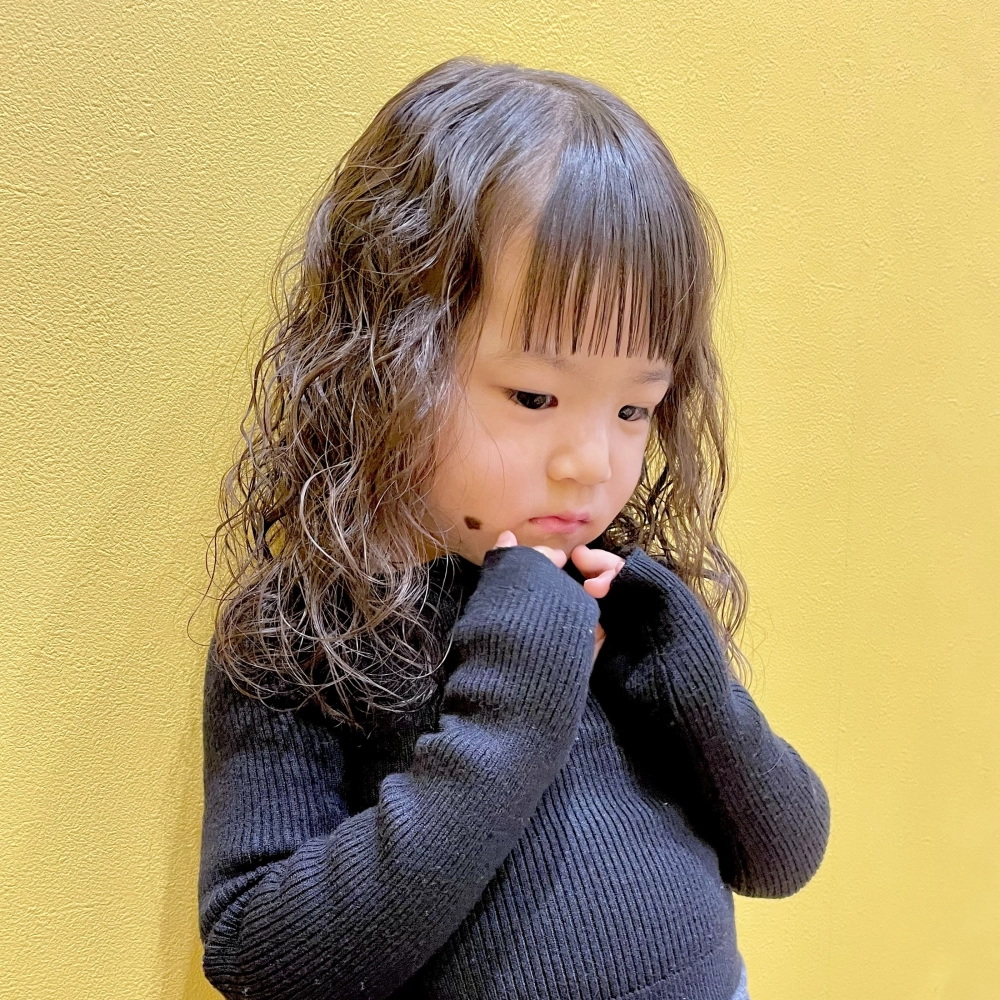 こどもの髪型　プードルパーマ