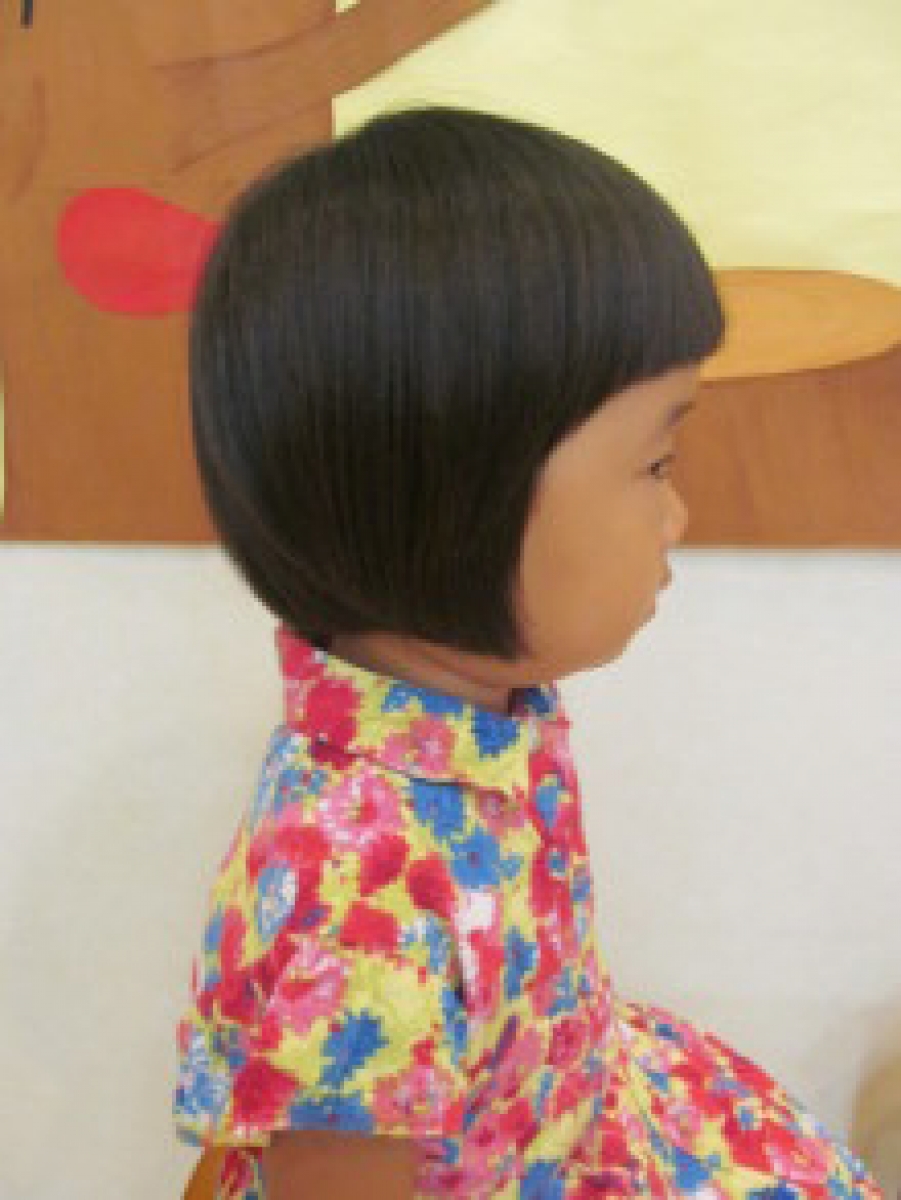 ぱっつんボブ スタイルギャラリー こども専門美容室チョッキンズ キッズサロンCHOKKIN�S